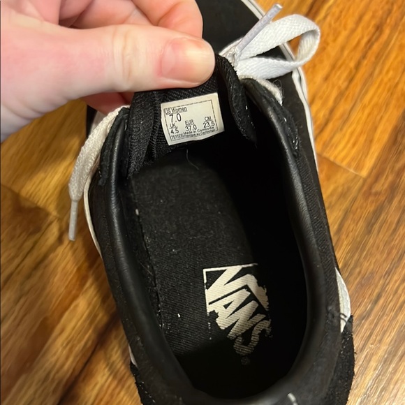 Vans Black and White Sneakers - Picture 8 of 14